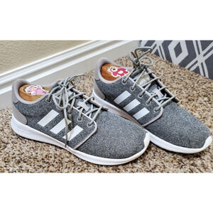 Adidas Women’s 7.5 Gray White Sneakers FX3427 Lightweight Athletic Shoes